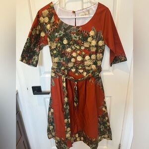 NWT Floral Rust Dress by Palava